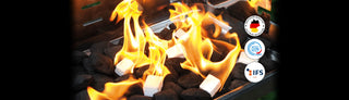 Paraffin Anzündwürfel und flüssiger Grillanzünder
